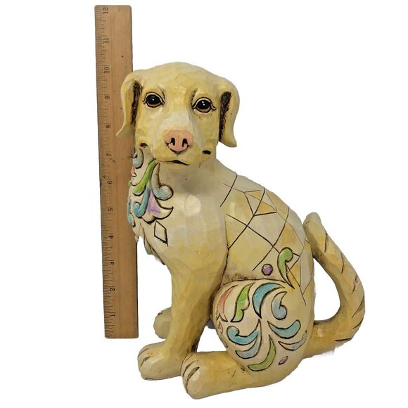 Jim Shore Yellow Labrador Retriever 10" Constance 2011 Outdoor Living Collection - Picture 12 of 14